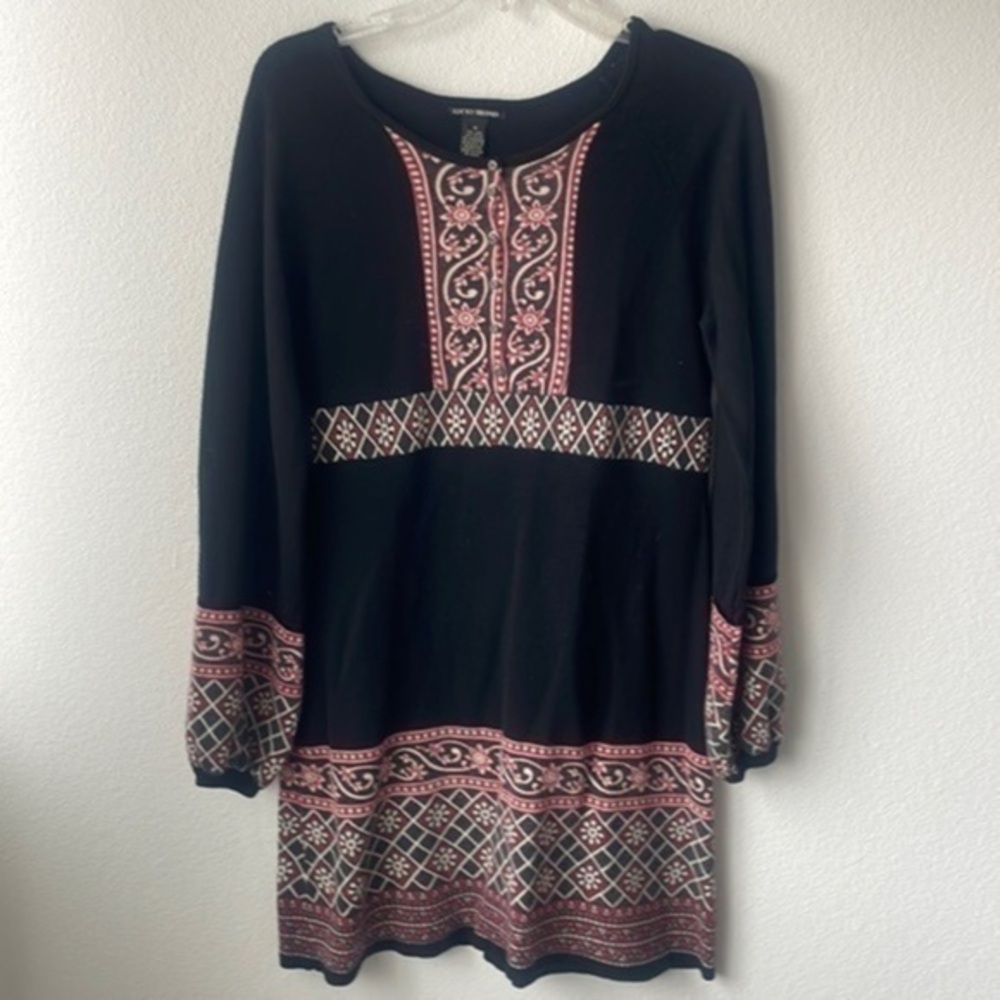 Lucky Brand dress size Medium bohemian style softgirl delicate gray Cashmere